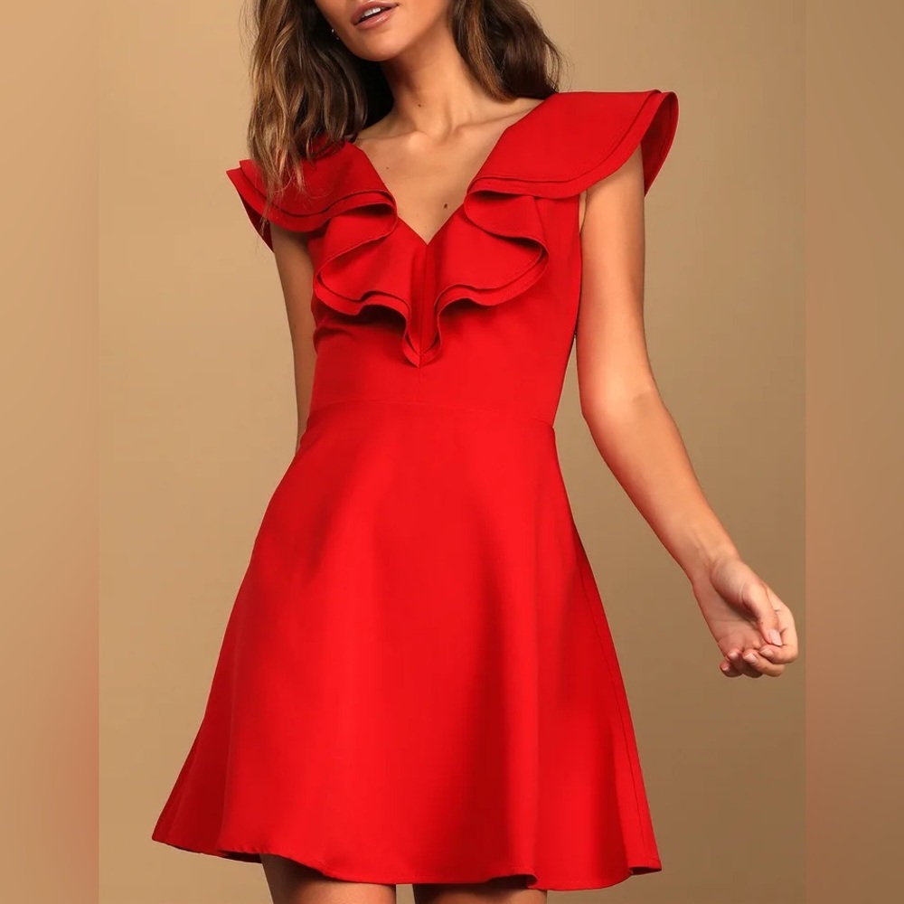 Lulus Red Skater Dress